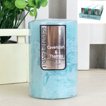 Light Blue Rustic Scented Candle - Ocean 5x7.5cm Default Title