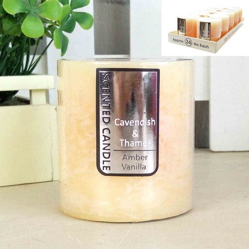 Ivory Rustic Scented Candle - Amber Vanilla 7x7.5cm Default Title