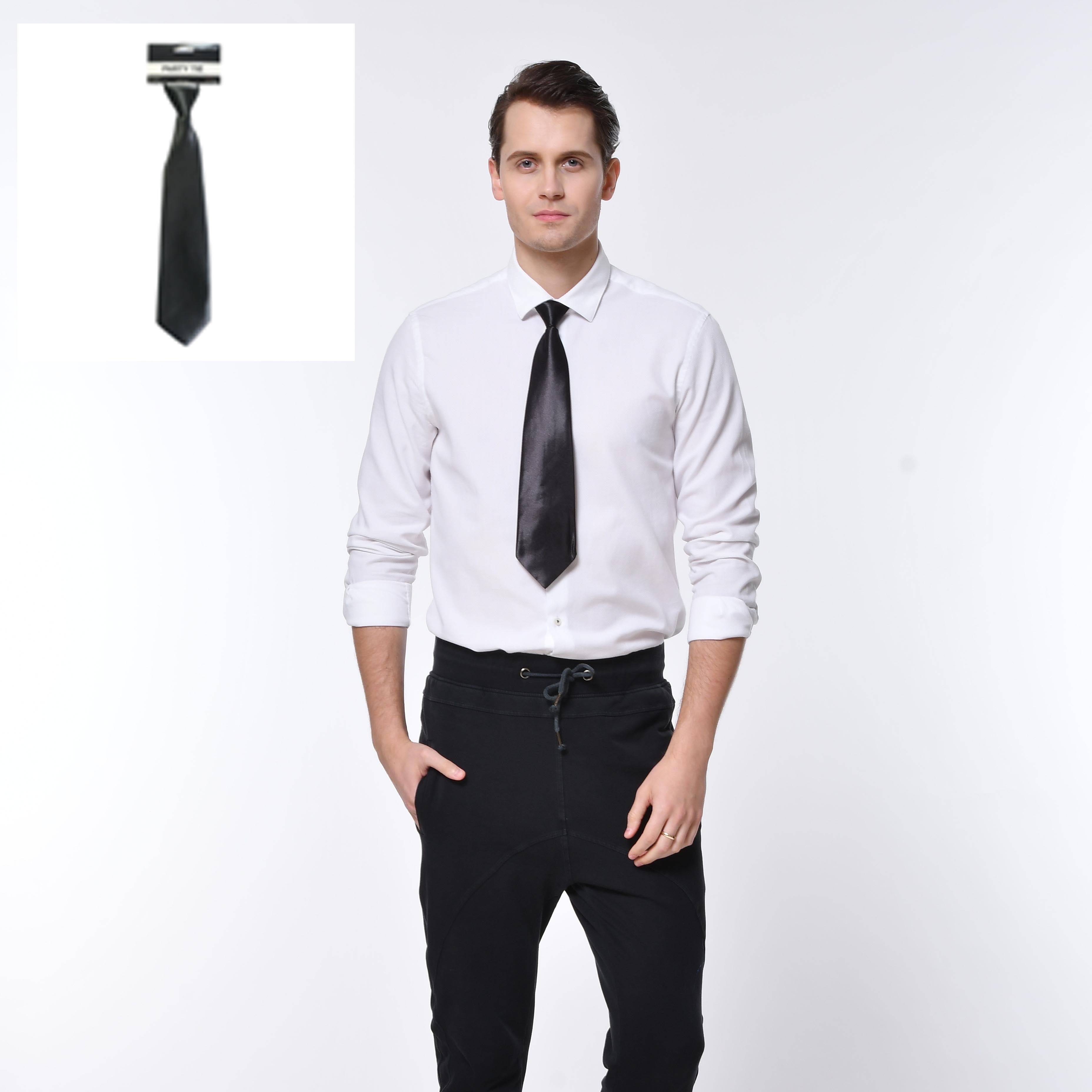 Party Tie Black - 1 Piece - Dollars and Sense