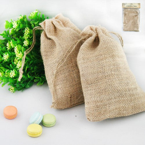 Hessian Bag - 15x20cm 2 Pack 1 Piece - Dollars and Sense