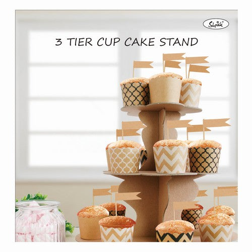 Kraft 3 Tier Paper Cake Stand