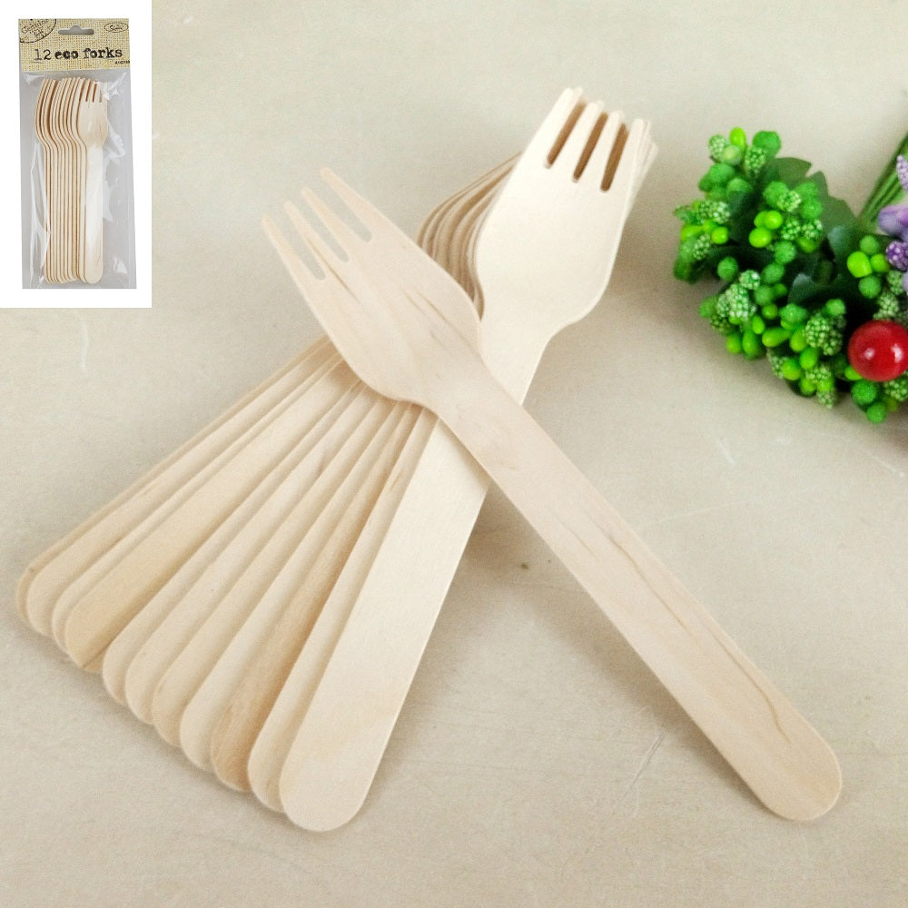 Eco Forks - 12 Pack 1 Piece - Dollars and Sense