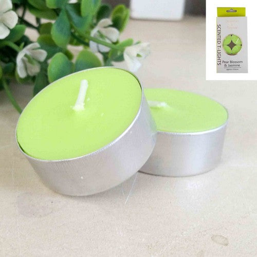 Tealight Candles Pear Blossom and Jasmine - 8 Pack 4 Hours Default Title