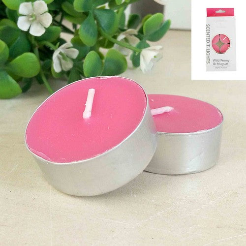 Tealight Candles Wild Peony and Muguet - 8 Pack 4 Hours Default Title