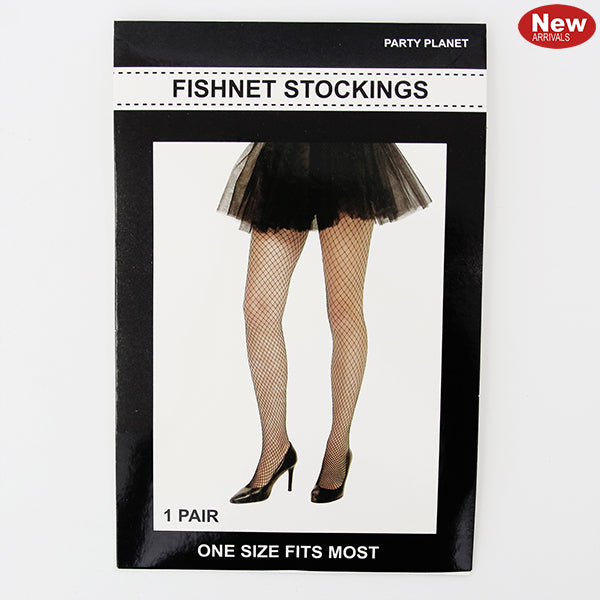 Fishnet Stockings Black - 1 Pair - Dollars and Sense