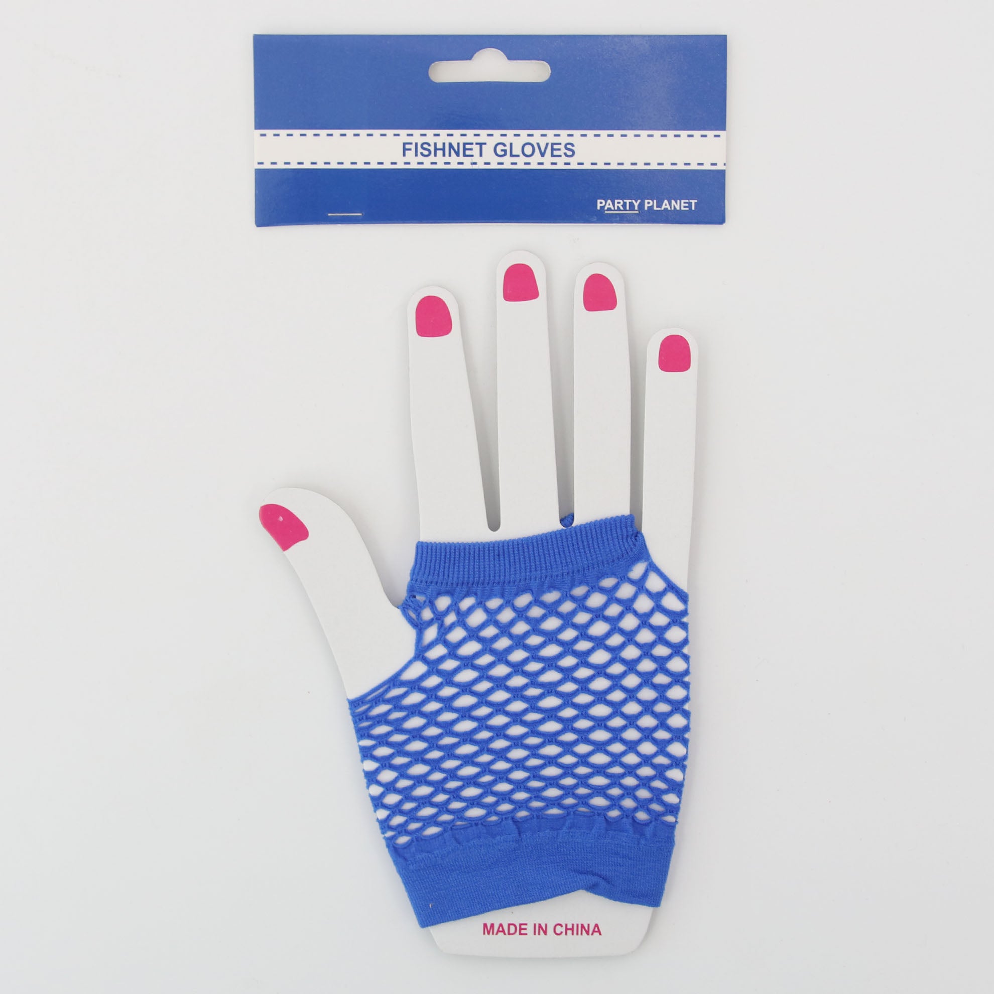 Fishnet Gloves Blue - 1 Pair - Dollars and Sense