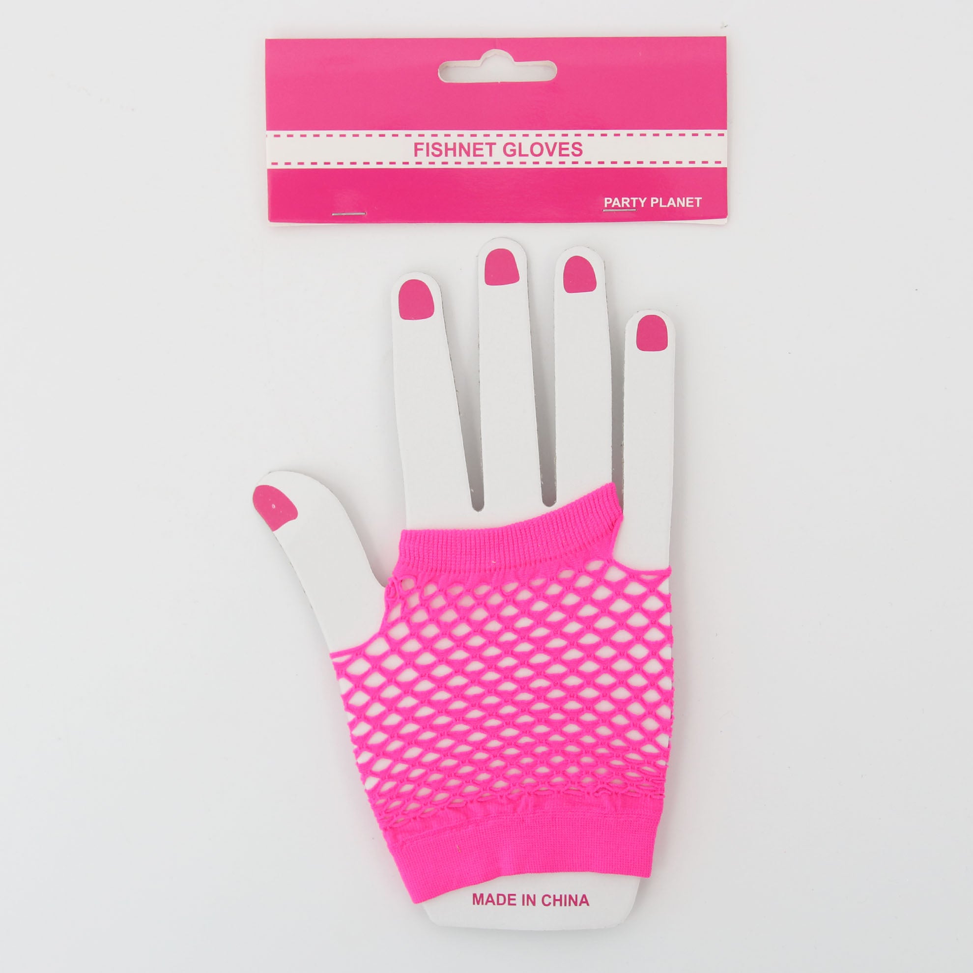 Fishnet Gloves Pink - 1 Pair - Dollars and Sense