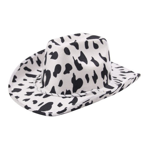 Cow Print Cowboy Hat - Dollars and Sense