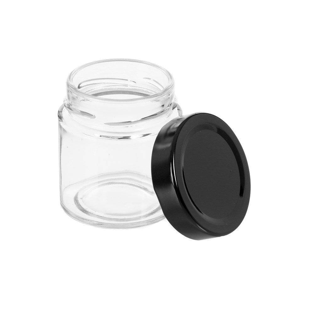 Soho Glass Preserve Jar with Black Lid - Dollars and Sense