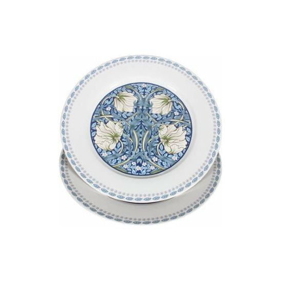 William Morris on Blue Fine Bone China two Desert Plates - 19cm Gift Box - Dollars and Sense