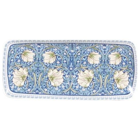 William Morris on Blue Fine Bone China Long Serving Plate - 30x13.5cm Gift Box - Dollars and Sense