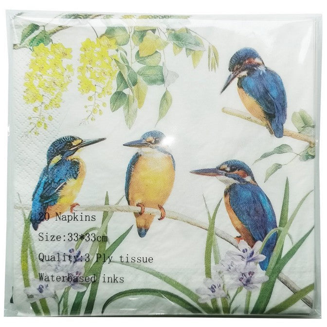 Kingfisher Napkins - Dollars and Sense