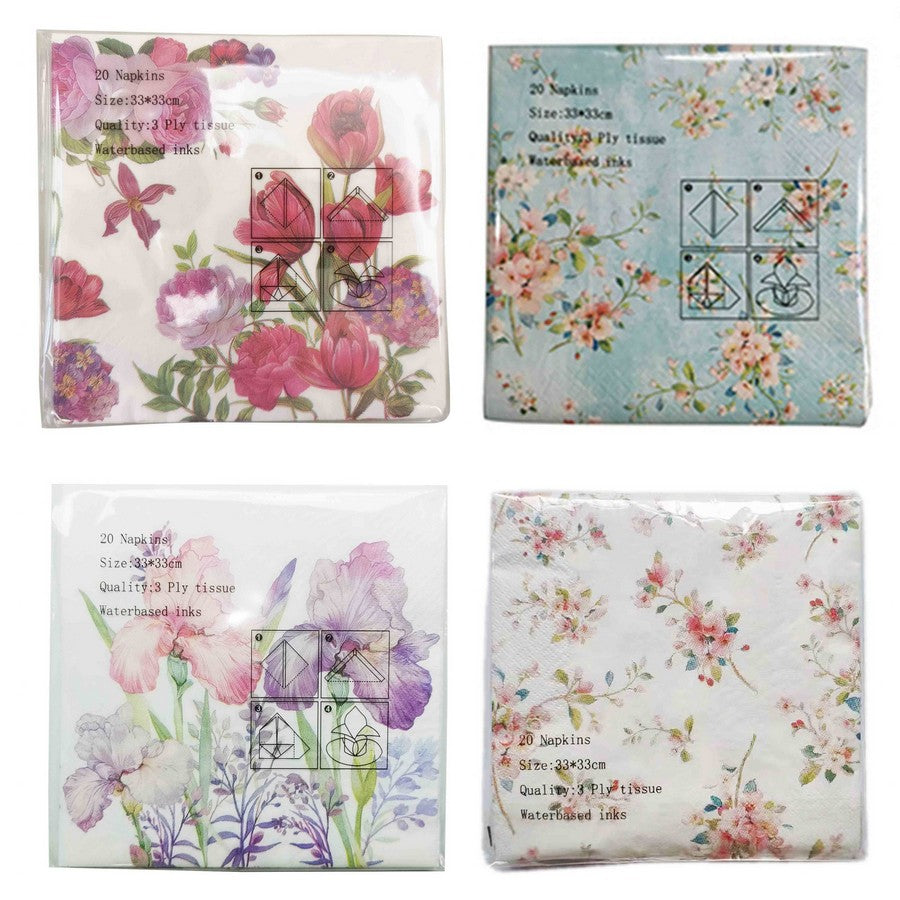 Floral Napkins - 1 Pack - Dollars and Sense