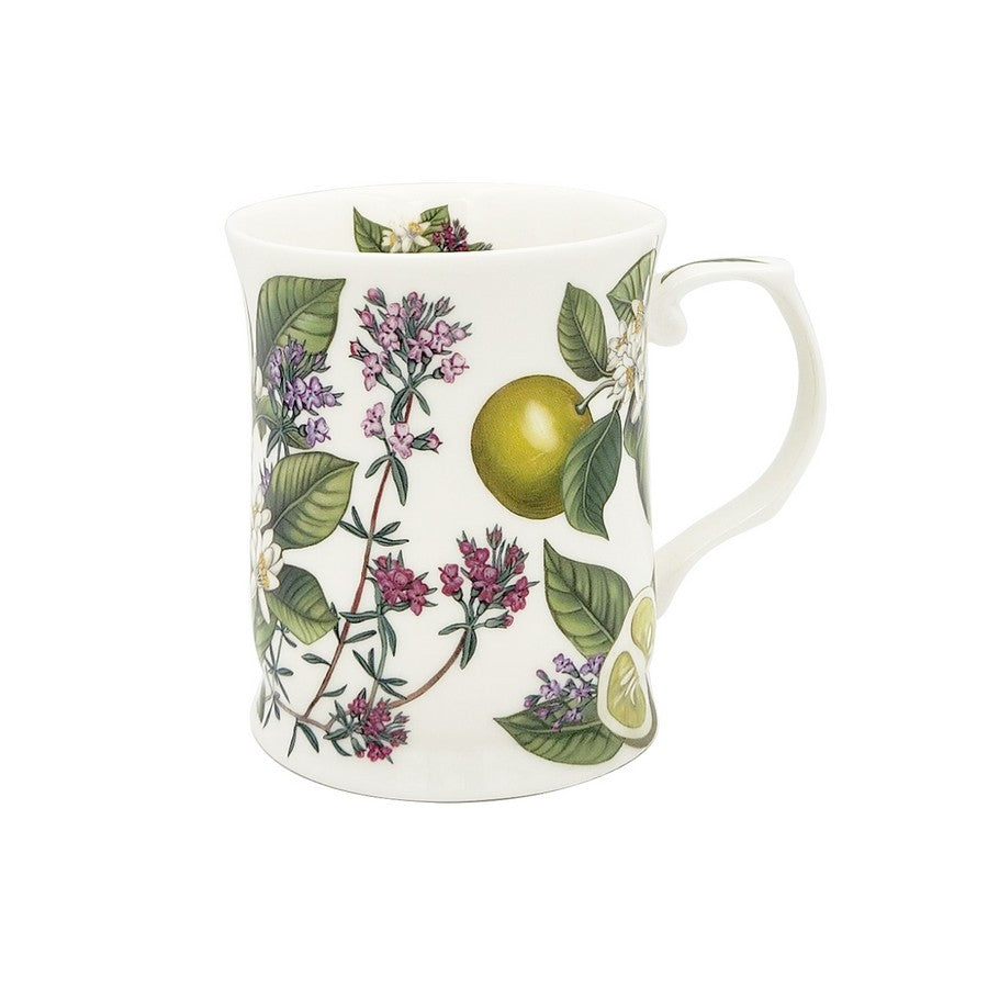 Lime and Flower Fine Bone China Mug Gift Box - Dollars and Sense