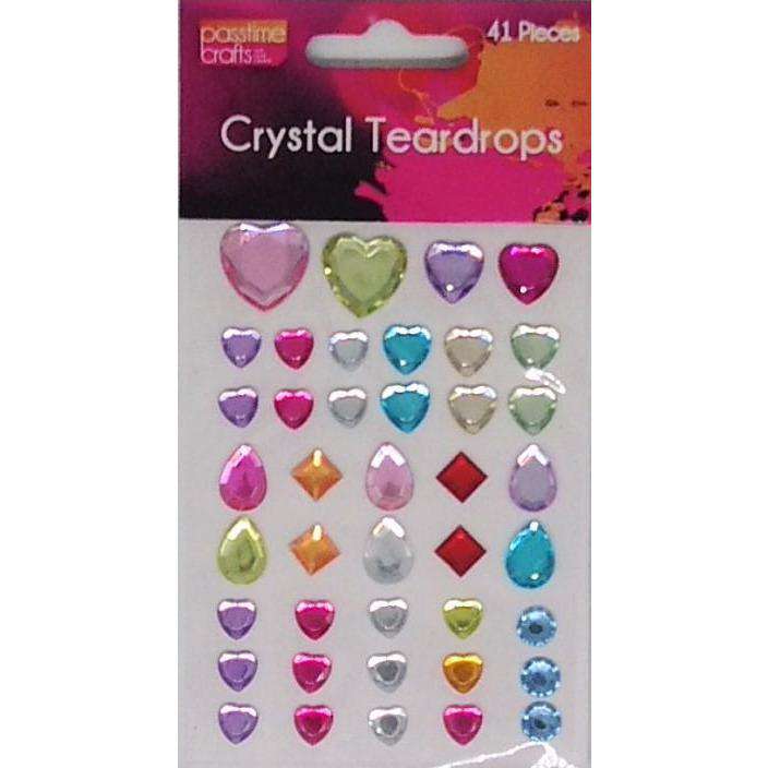 Buy onilne Mont Marte Crystal Teardrops Self Adhesive 41 Pack | Dollars and Sense cheap and low prices in australia