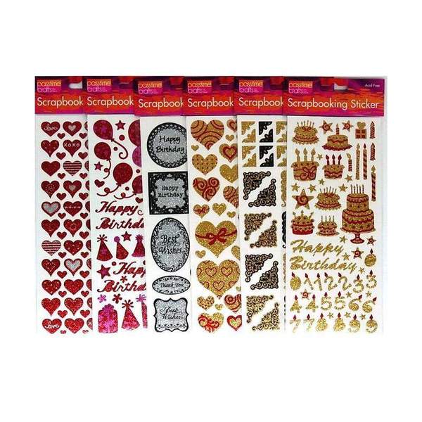 Scrapbooking Sticker Assorted Events - Dollars and Sense