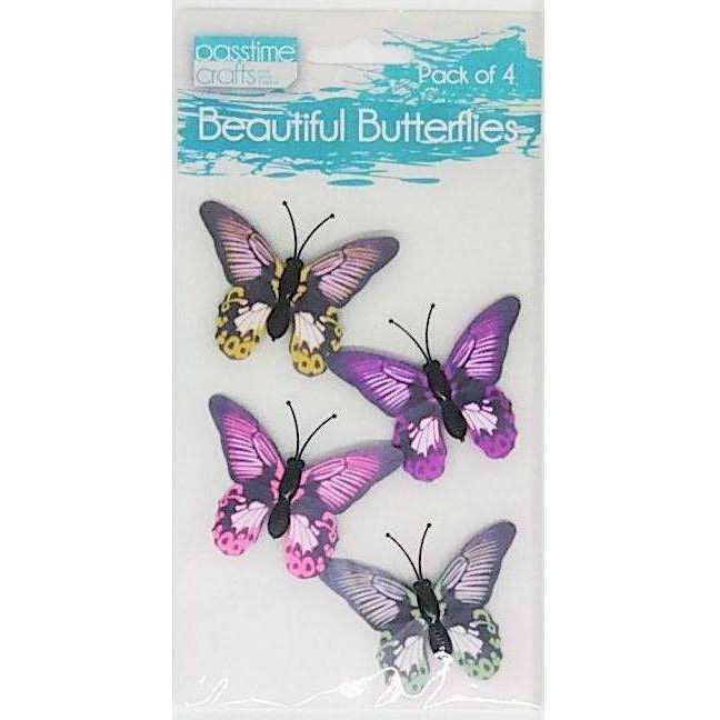 Buy onilne Mont Marte Butterflies 3 Asstorted Designs 4 Pack | Dollars and Sense cheap and low prices in australia