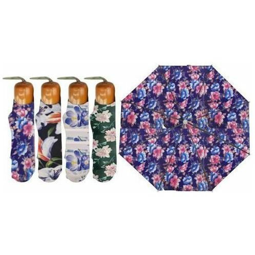 Flower Compact Umbrella Manual - 96cm 1 Piece Assorted - Dollars and Sense