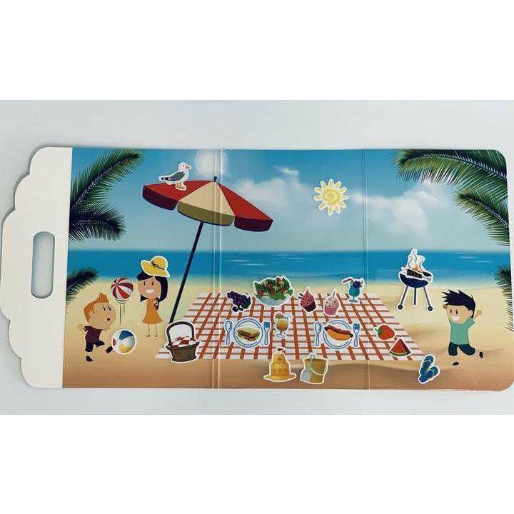 Magnetic Kids Activity Board Picnic On The Beach - Dollars and Sense