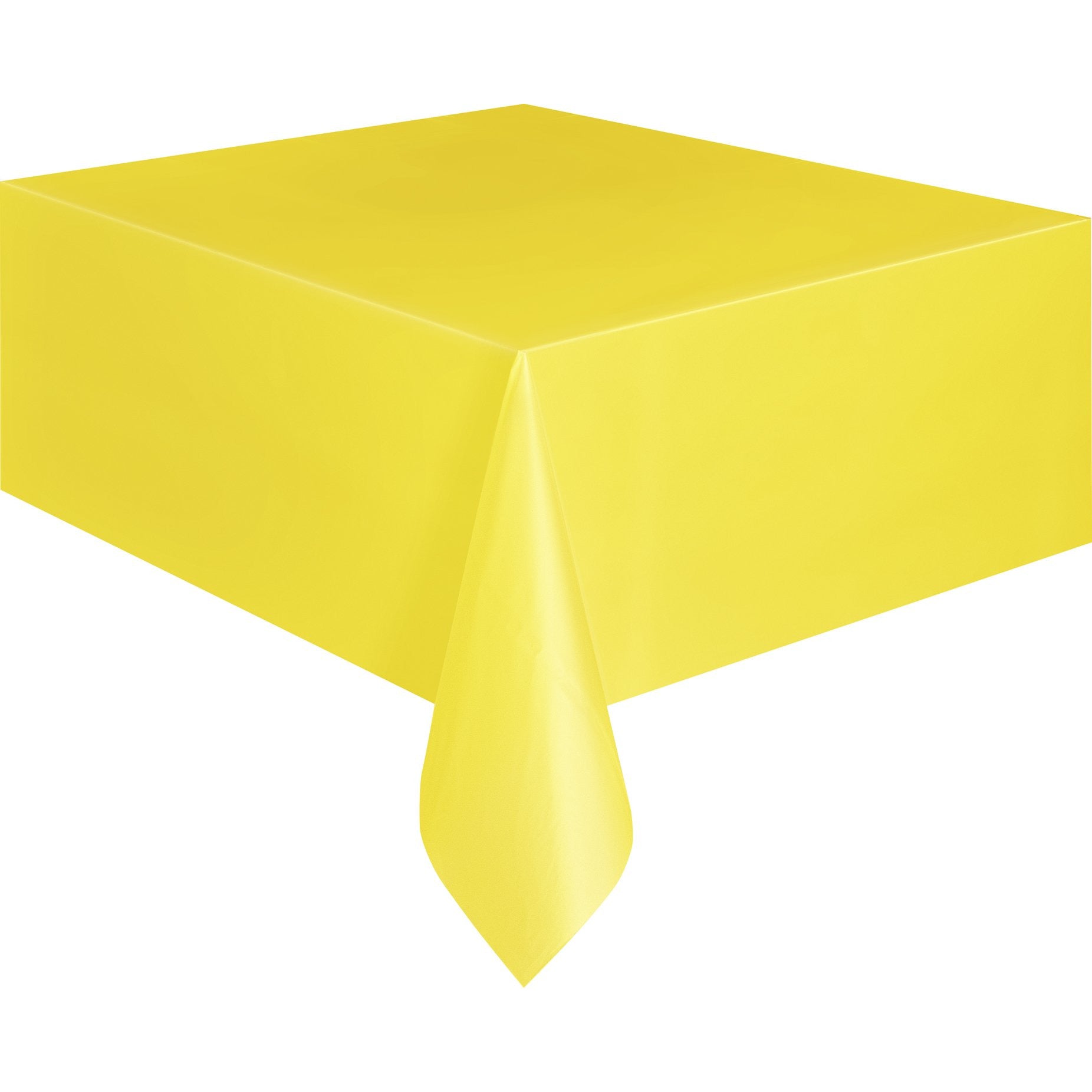 Plastic Tablecover - Sunflower Yellow - Dollars and Sense