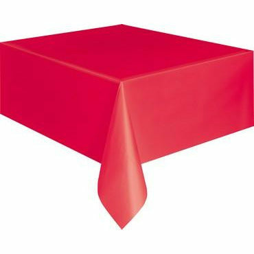 Plastic Tablecover - Red - Dollars and Sense