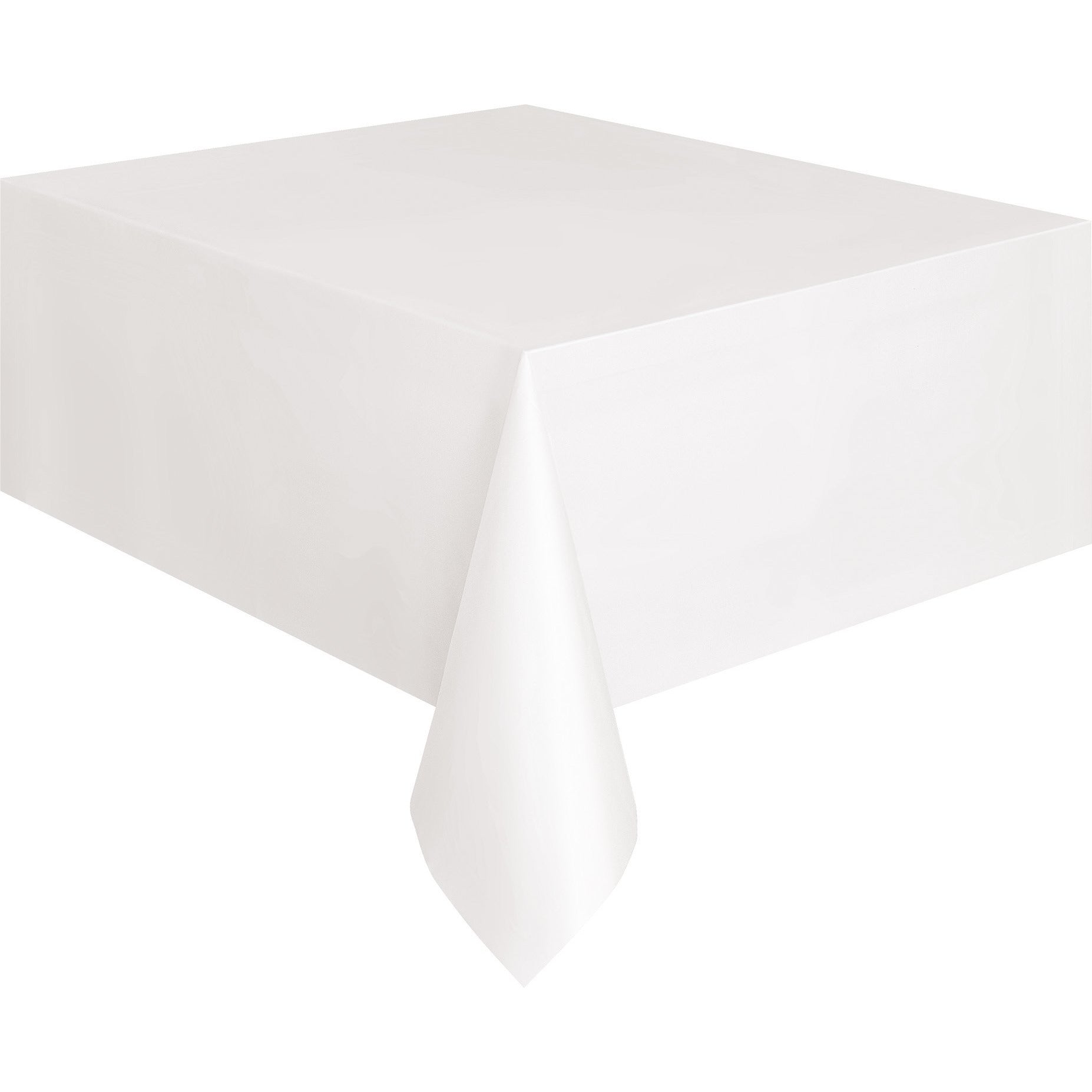 Plastic Tablecover - White - Dollars and Sense