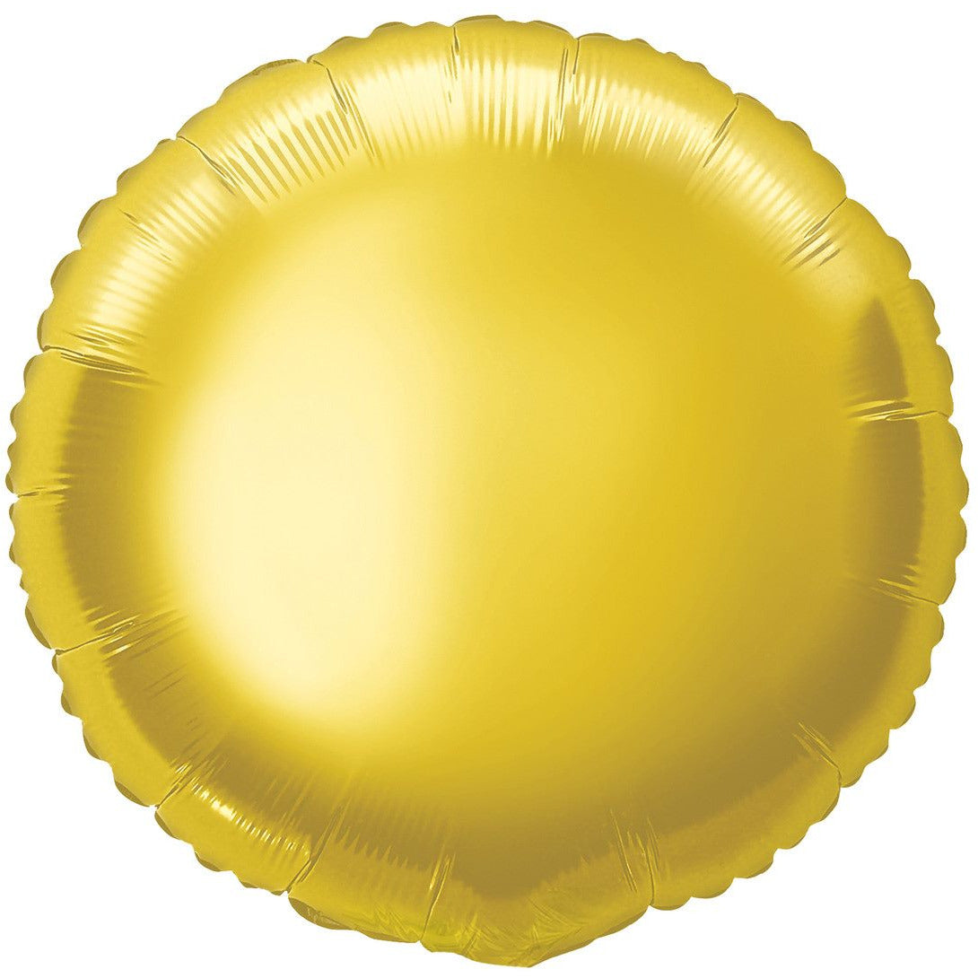 Gold Round Foil Balloon - Dollars and Sense