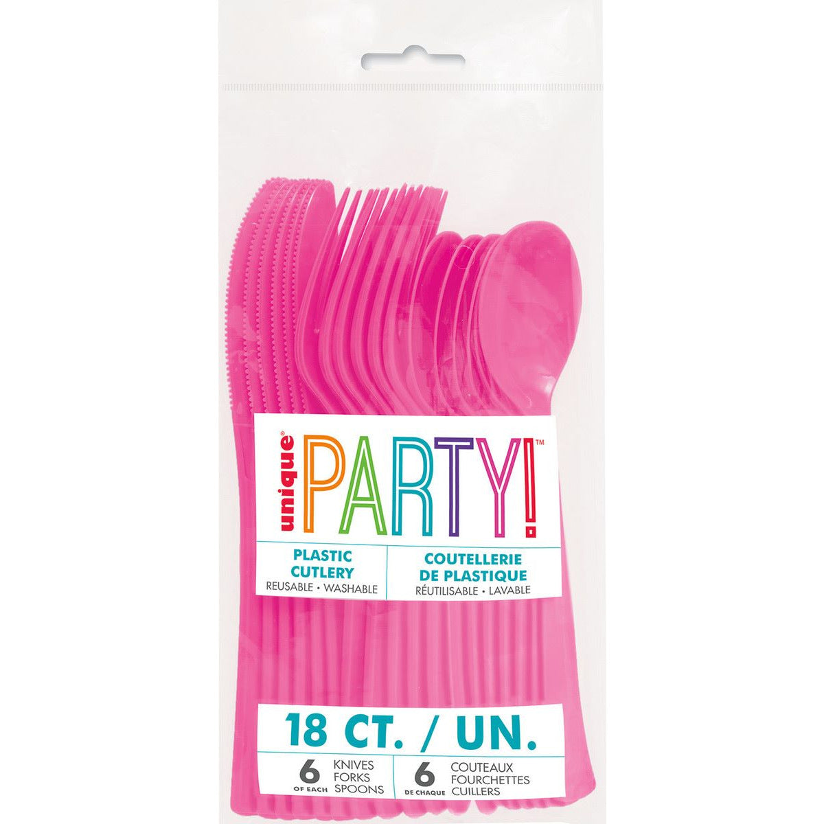 Reusable Hot Pink Cutlery - Dollars and Sense