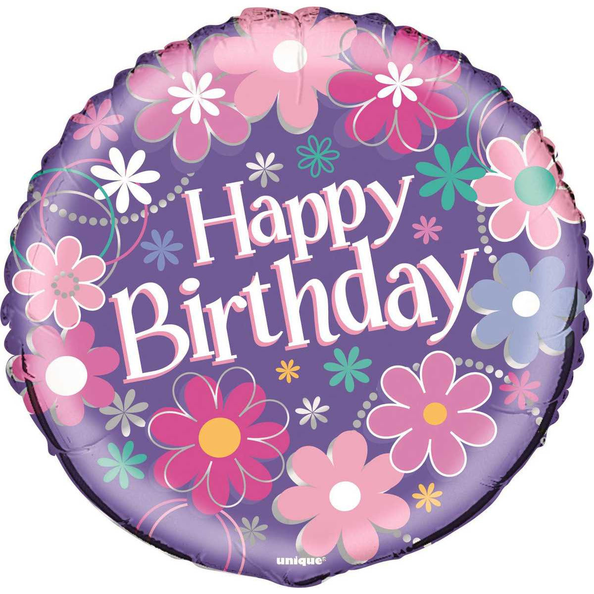 Birthday Blossom Foil Balloon - Dollars and Sense