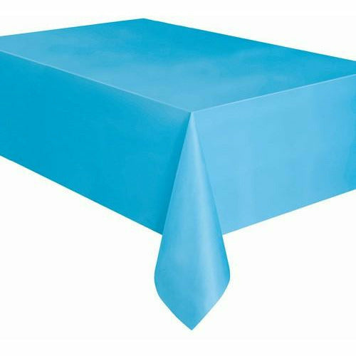 Plastic Tablecover - Powder Blue - Dollars and Sense