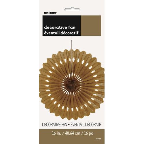 Decorative Fan - Gold - Dollars and Sense