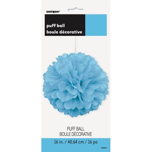 Decorative Puff Ball - Powder Blue - Dollars and Sense