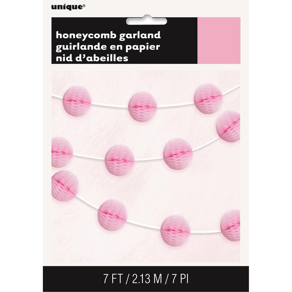 Honeycomb Ball Garland - Lovely Pink - Dollars and Sense