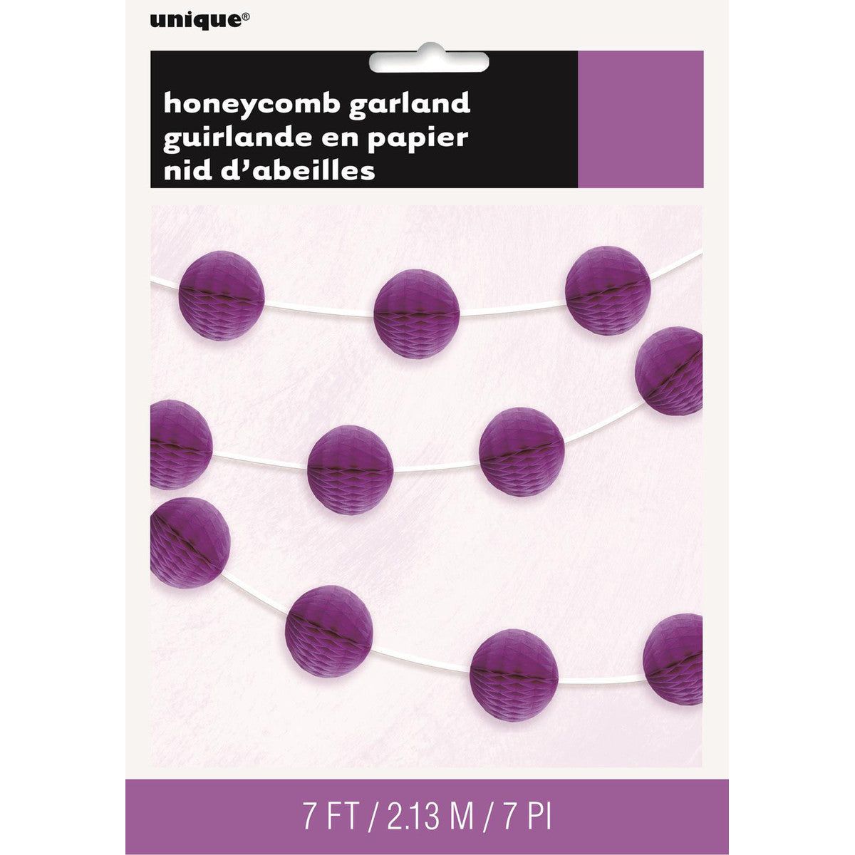 Honeycomb Ball Garland - Pretty Purple - Dollars and Sense