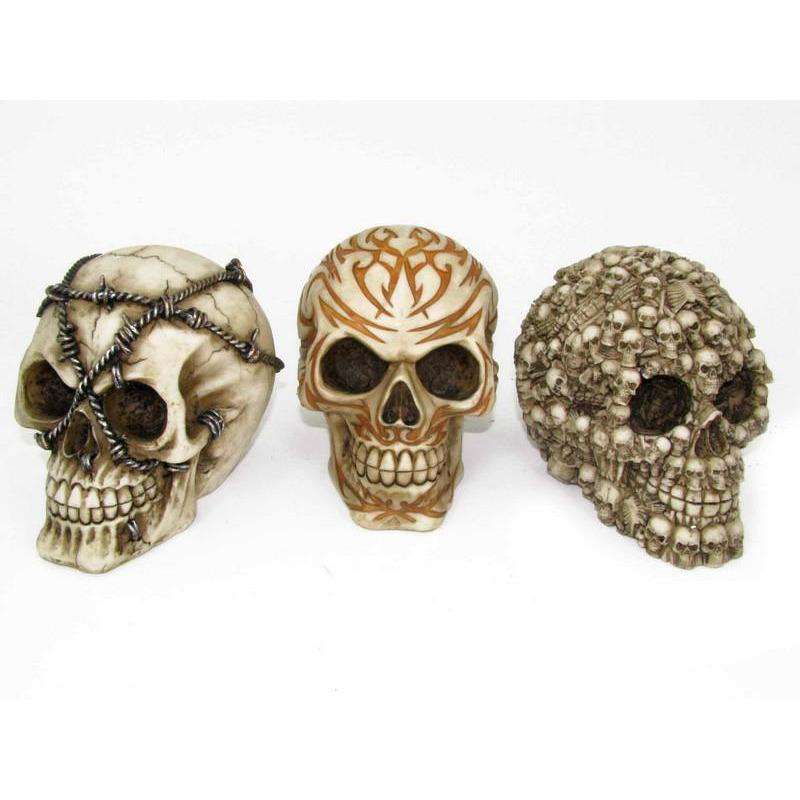 Skull Head Figure 12cm - Dollars and Sense