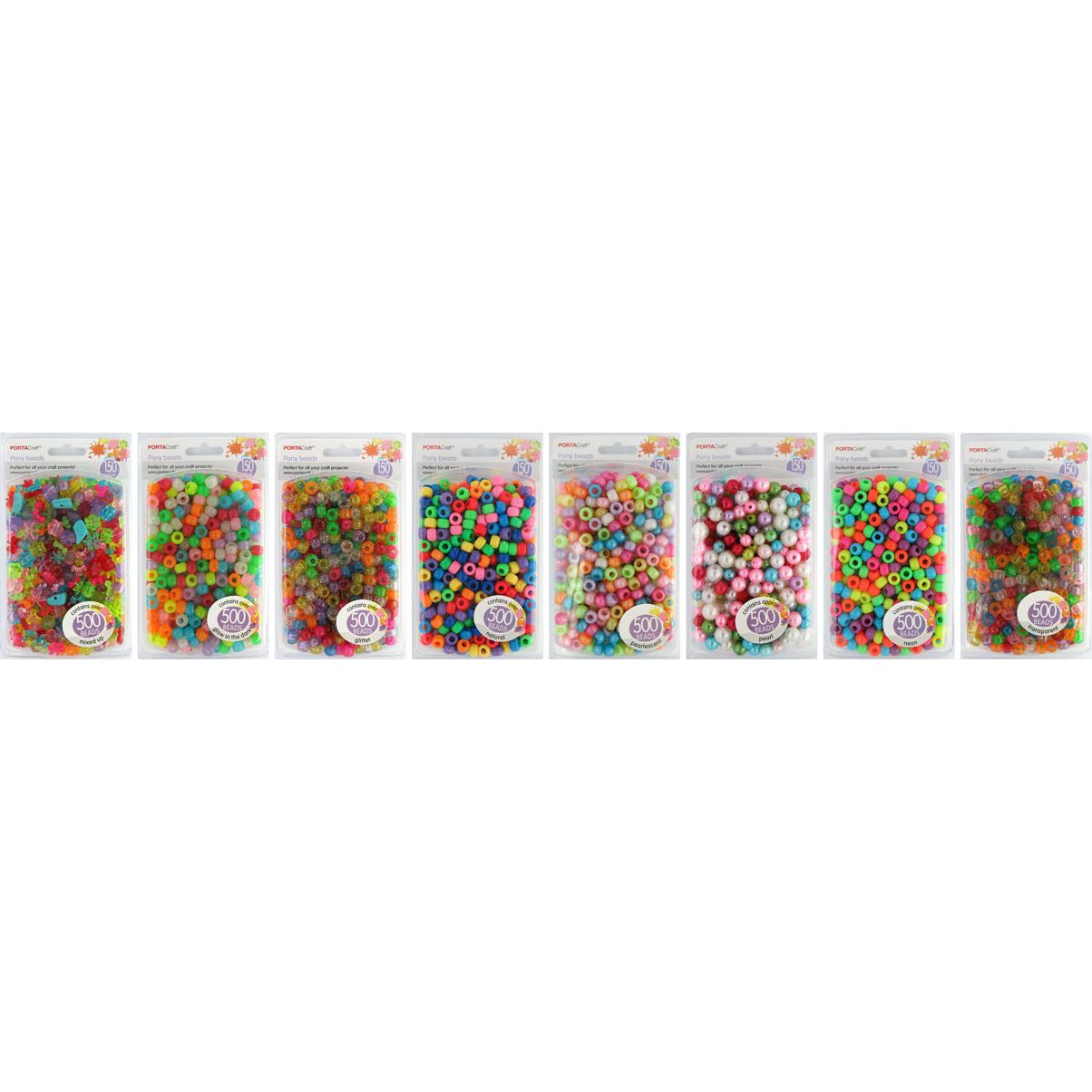Pony Beads - Assorted - Dollars and Sense