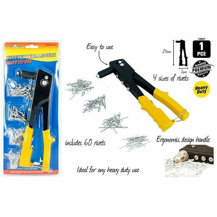 Rivet Gun with 60 Rivets - Dollars and Sense