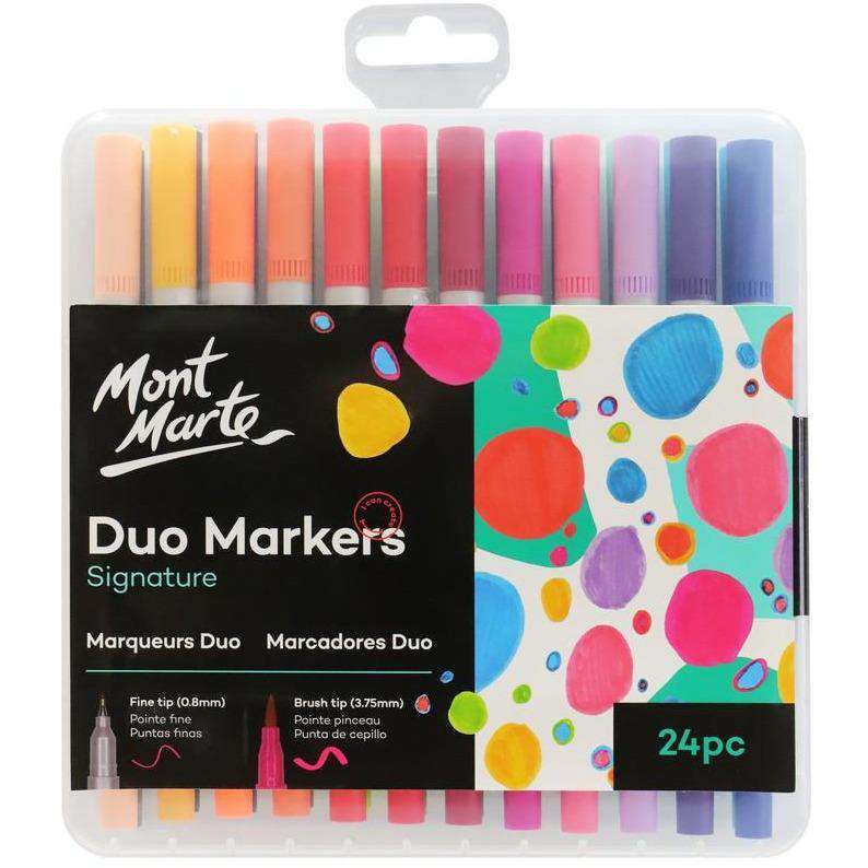 Mont Marte Signature Duo Markers 24pc - Dollars and Sense