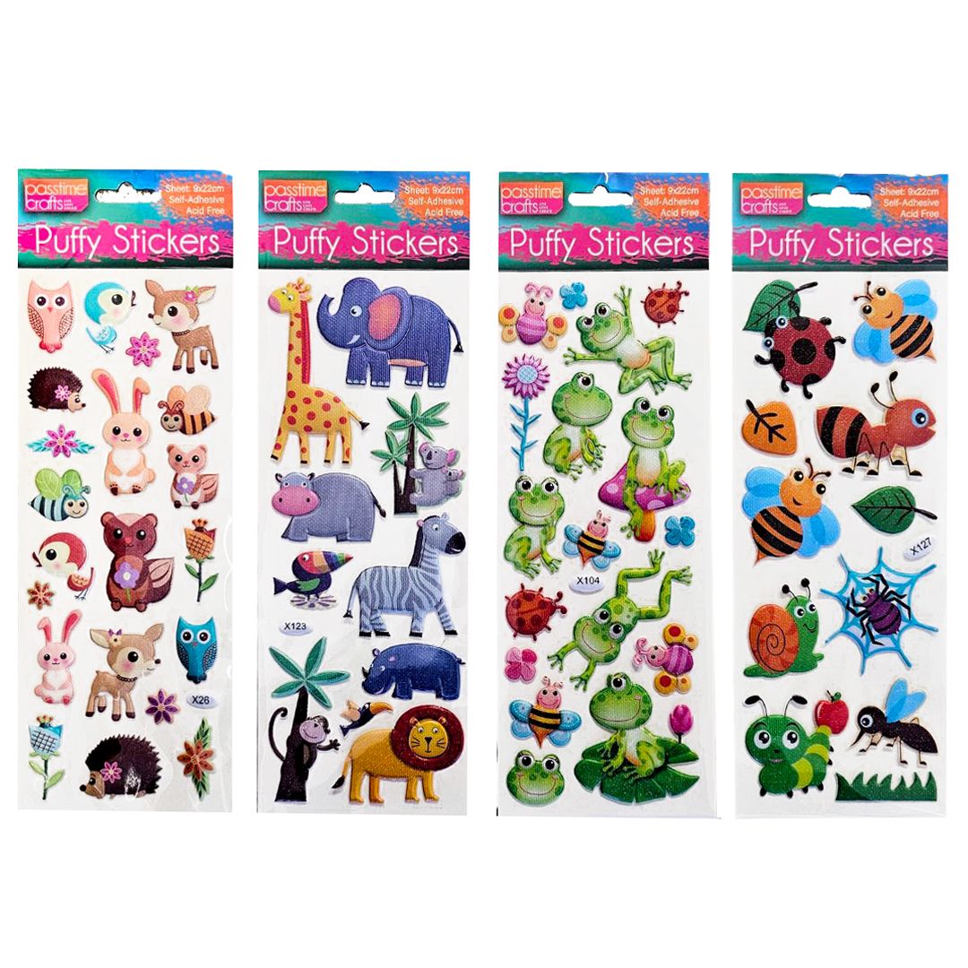 Puffy Stickers - Assorted - Dollars and Sense