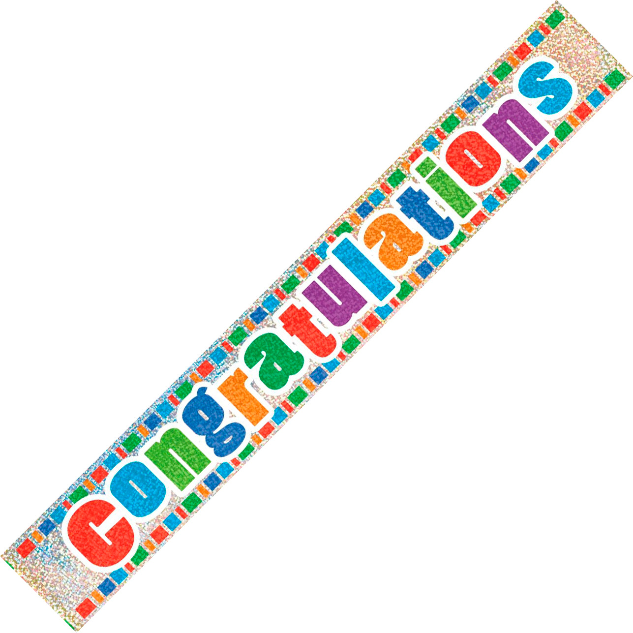 Congratulations Foil Banner - Multicoloured - Dollars and Sense