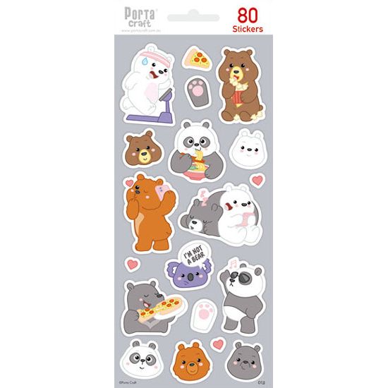 Sticker Sheet - Bears SKU 128152.01JJ - Dollars and Sense