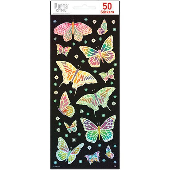Sticker Sheet - Butterflies SKU 128152.04I - Dollars and Sense