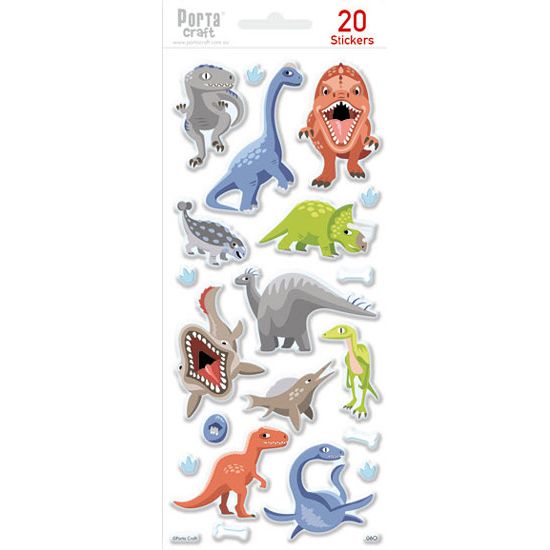 Sticker Sheet - Dinosaurs SKU 128152.06O - Dollars and Sense