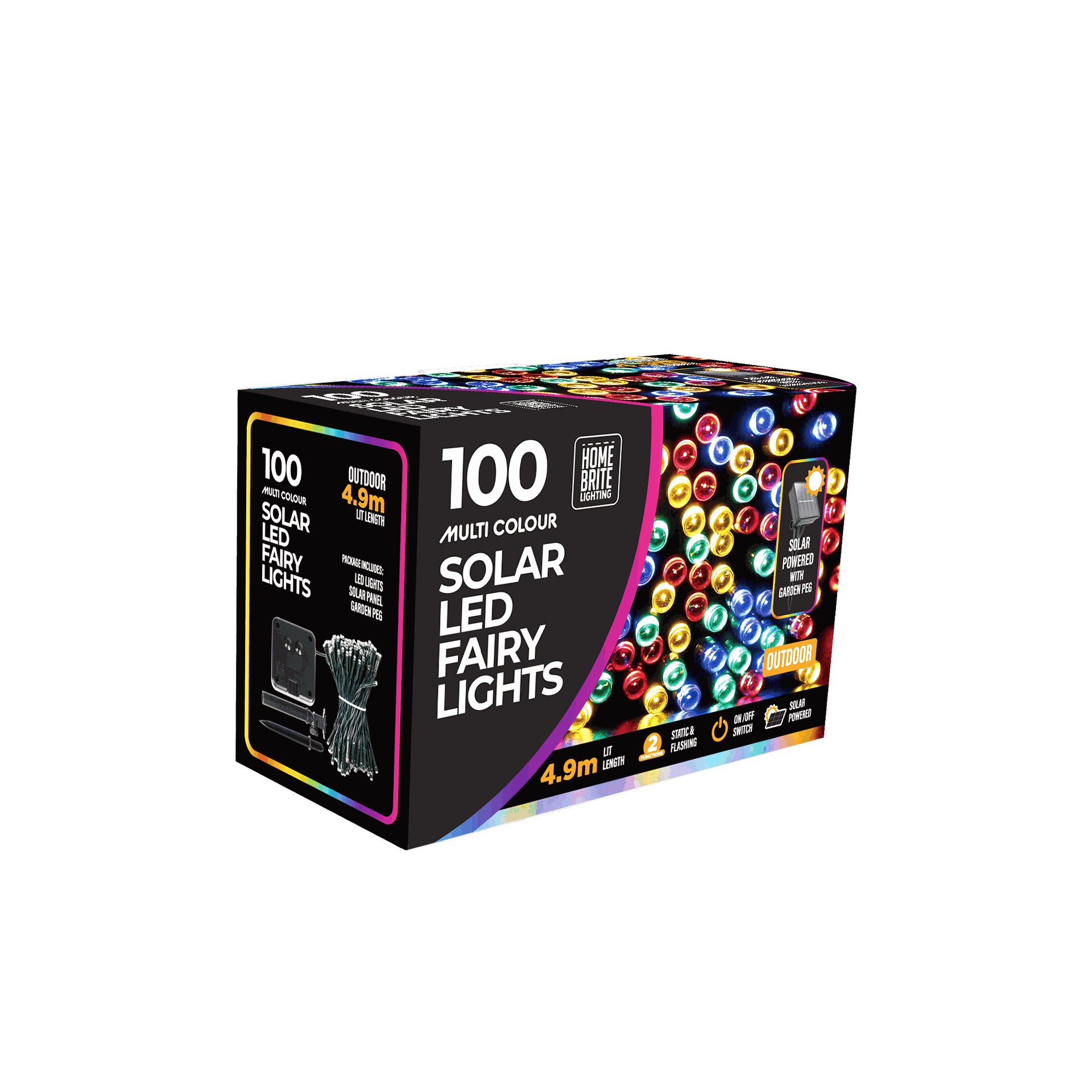 Solar Light 100Pc Multi