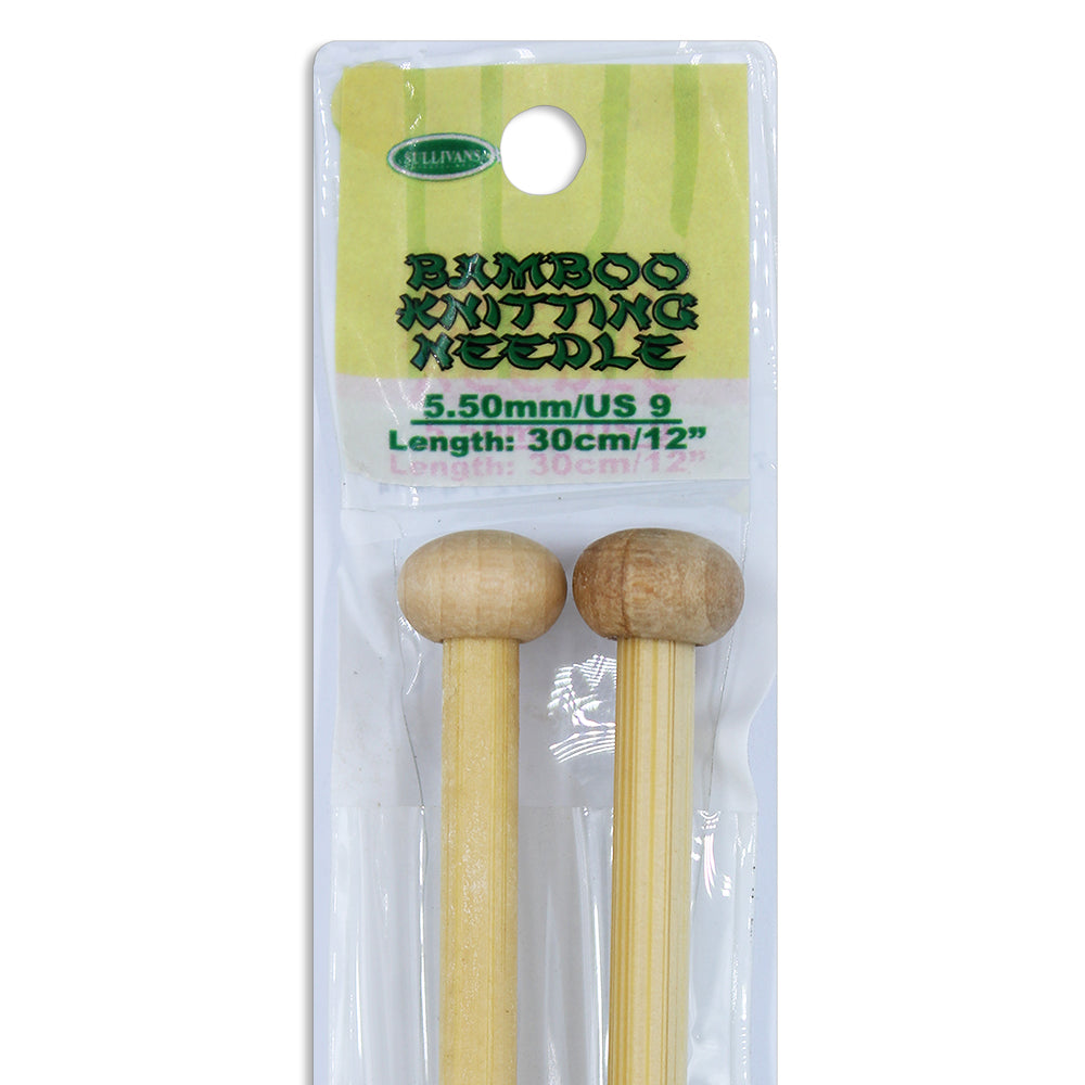 Bamboo Knitting Needles 30cm - 5.5mm - Dollars and Sense
