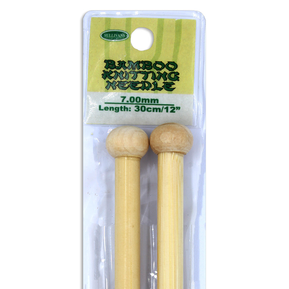 Bamboo Knitting Needles 30cm - 7mm - Dollars and Sense