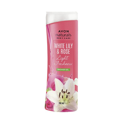 Avon Naturals White Lily & Rose Shower Gel 200ml