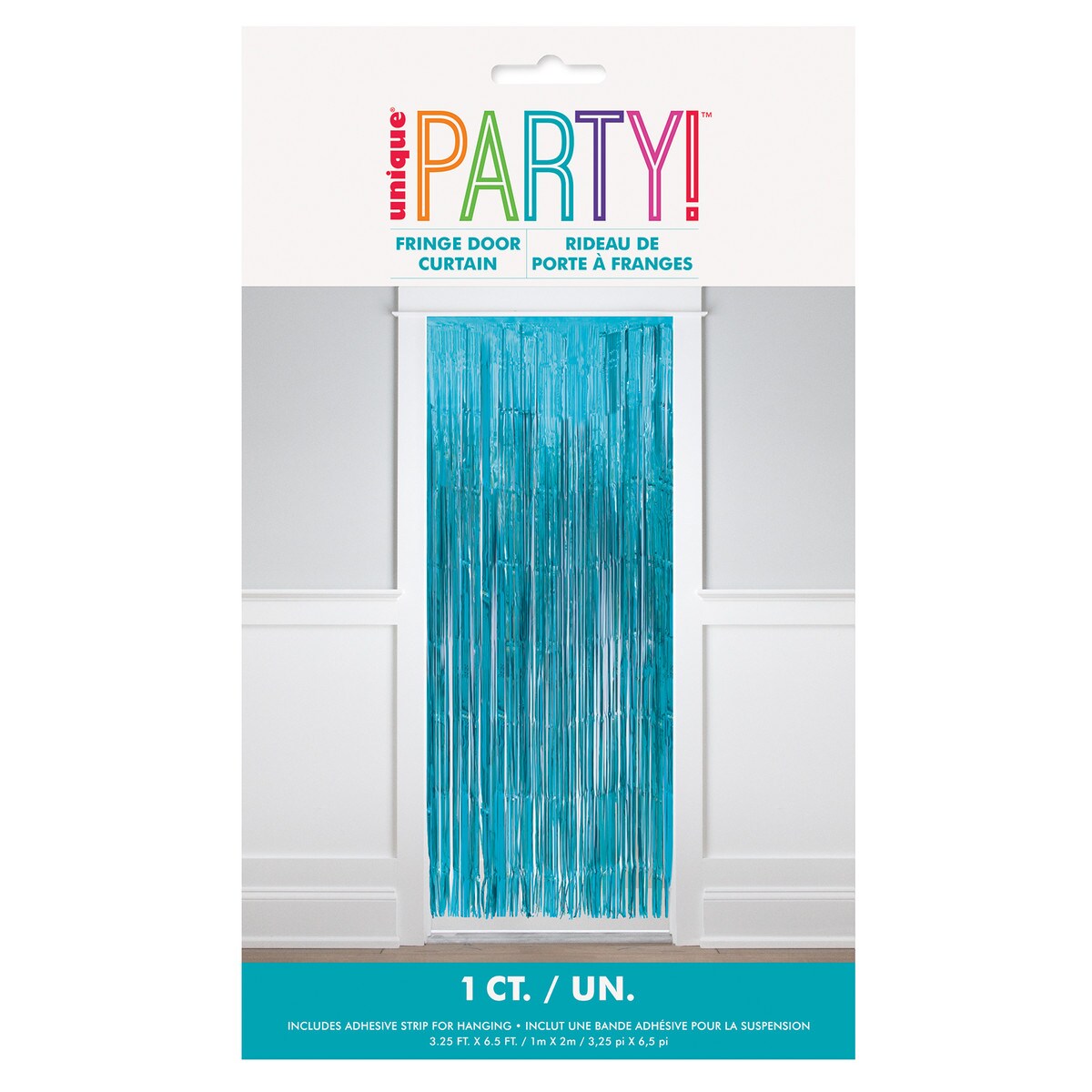 Foil Fringe Door Curtain - Baby Blue - Dollars and Sense