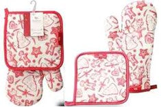 2PC COTTON KITCHEN GLOVE & POTHOLDER