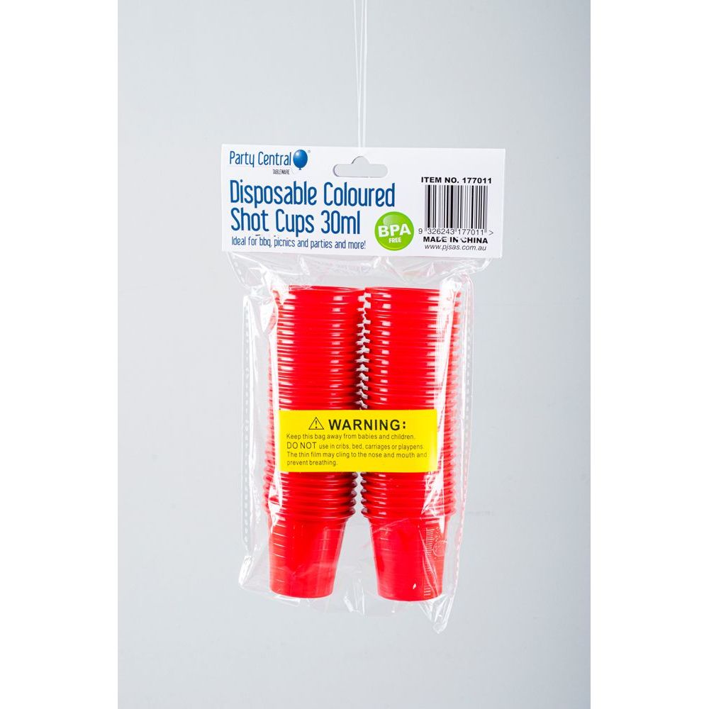 Coloured Shot Cups